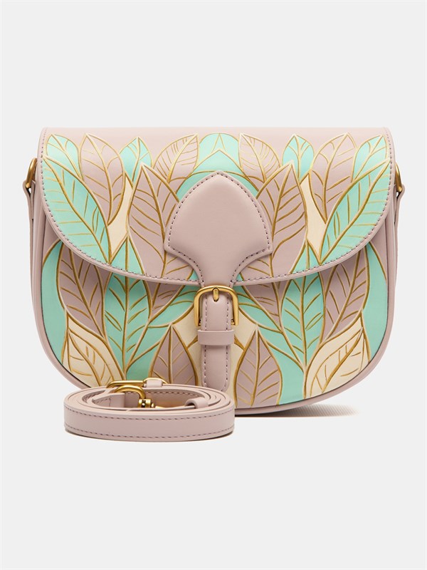 Сумка кросс-боди WK11R Rose Пудровые листья WK11R Rose Пудровые листья