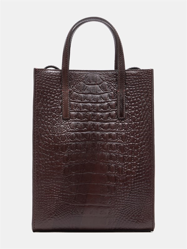 коричневая мини сумка