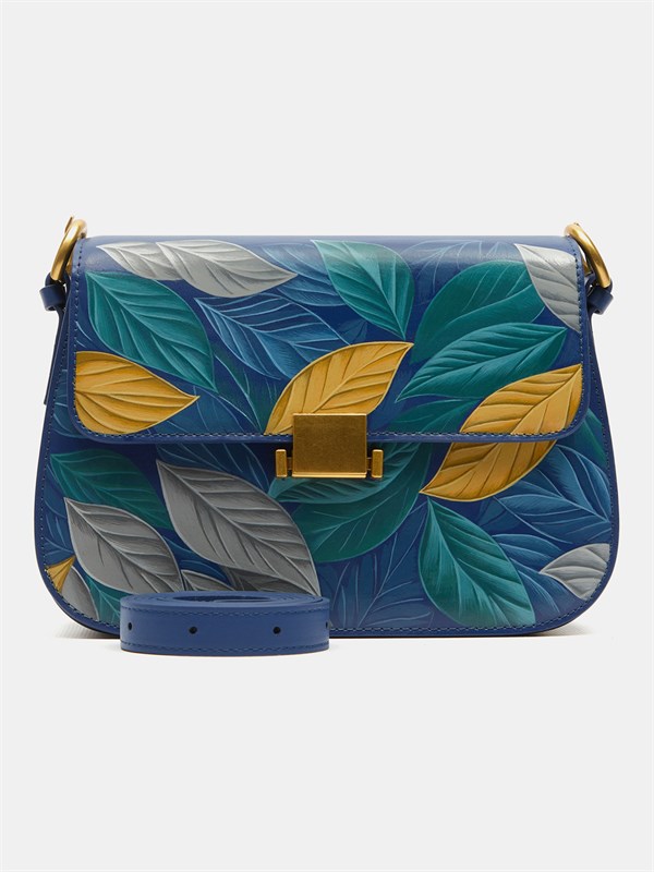 Сумка WK1R Blue Желтые листочки WK1R Blue Желтые листочки