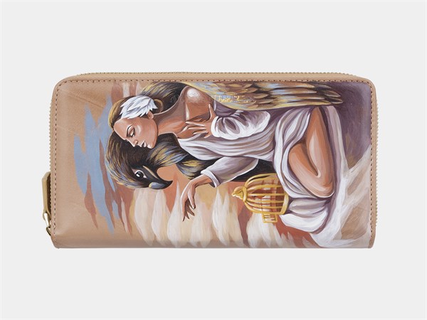 Портмоне PR12R Beige В золотой клетке 57775