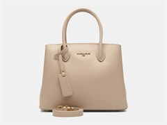 Кожаная сумка тоут с тремя отделениями светлый тауп WK10 Light Taupe