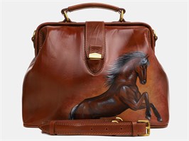 Сумка - саквояж женский W23R Cognac L Брамби 58004