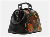 Сумка W13R Black Хризантема 11866