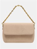 Сумка женская замшевая на цепочке бежевая WK17 Milk