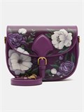 Сумка кросс-боди WK11R Violet Фиолетовые цветы WK11R Violet Фиолетовые цветы