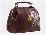 Сумка - саквояж женский W13R Brown Сова Z 58044