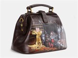 Сумка - саквояж женский W13R Brown Вечер в сказке 57903