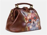Сумка W13R Cognac Лисёнок в гирляндах 55726