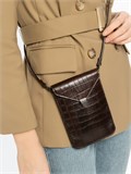Клатч SWB10 Brown Croco 55756