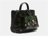 Сумка женская с карманом черная "Инжир2" W38R Black Инжир 2